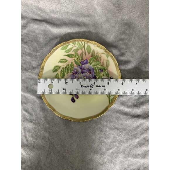 Vintage Beyer & Bock Prussia 6” Salad Plate Hand Painted Floral China - Picture 6 of 7